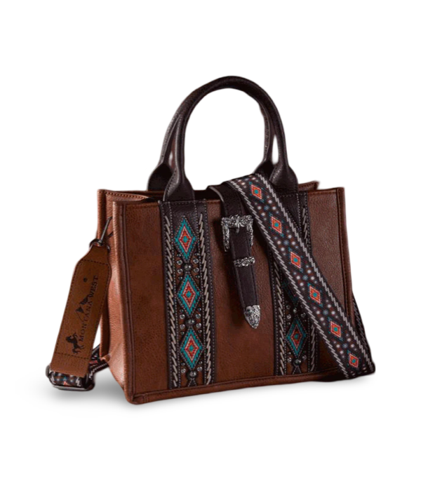 Montana West Aztec Tote Crossbody Bag