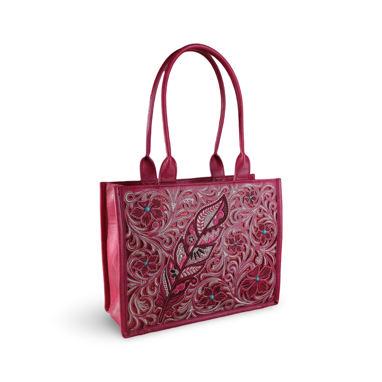 Montana West Embroidered Floral Concealed Carry Tote