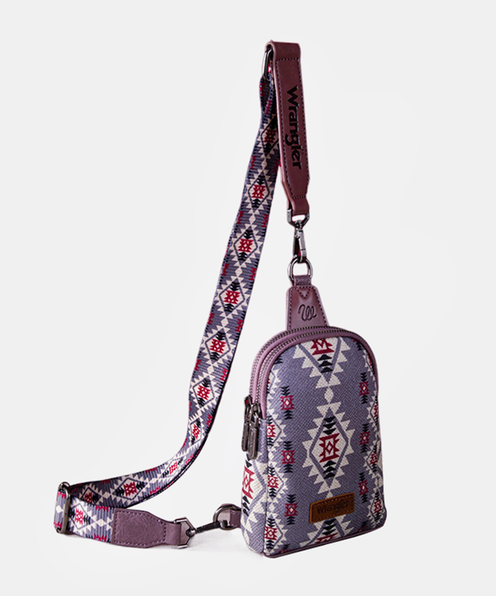 Wrangler Southwestern Aztec Print Sling Bag