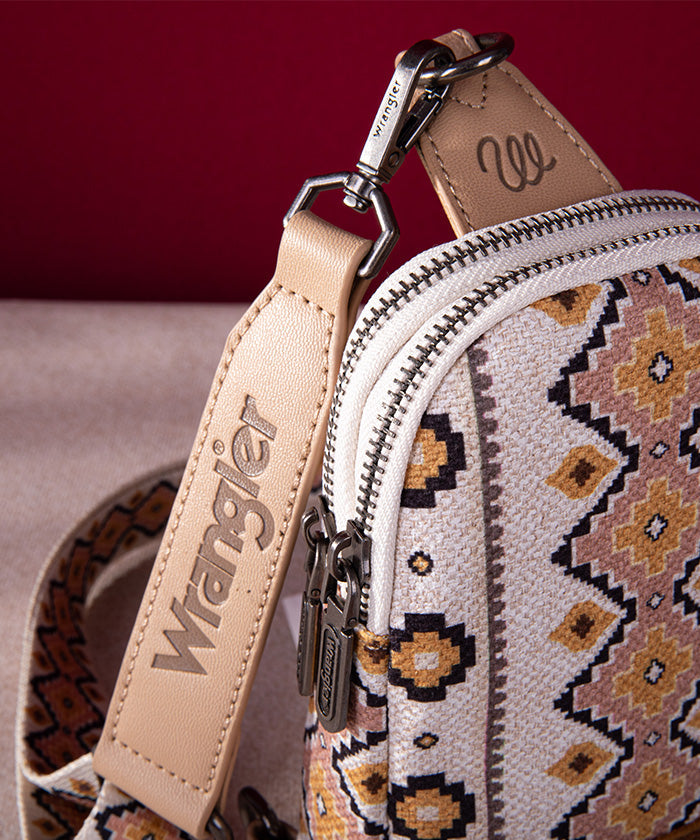 Wrangler Southwestern Aztec Print Sling Bag