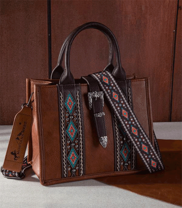 Montana West Aztec Tote Crossbody Bag